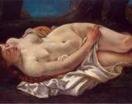 Courbet Gustave Reclining Woman  - Hermitage